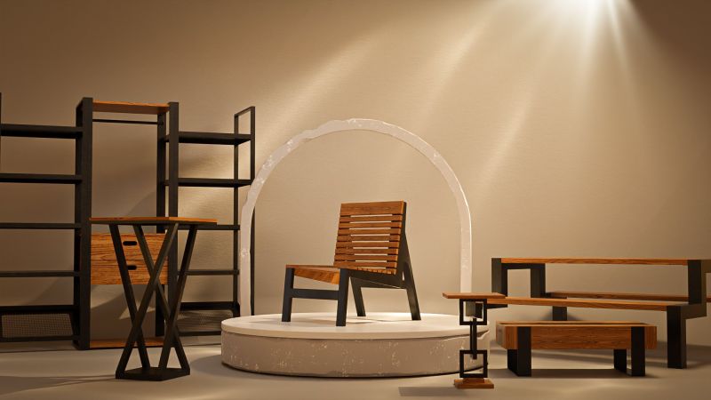Authenti - E-commerce / 3D Furniture Vis
