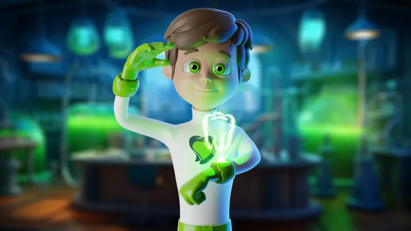 Bernard, mascote 3D da R-Crio Células-Tronco
