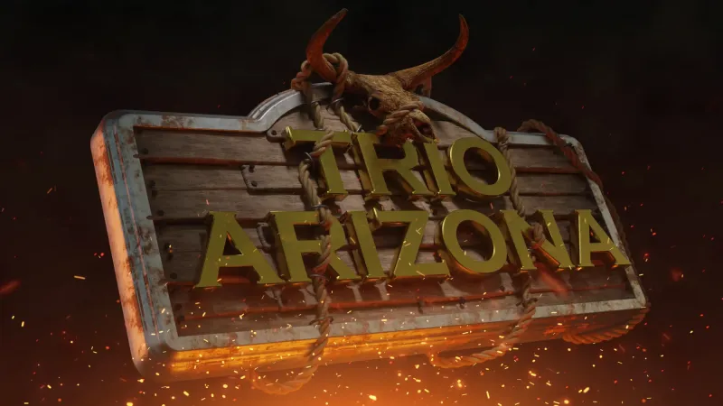 Logotipo em 3D do grupo Trio Arizona